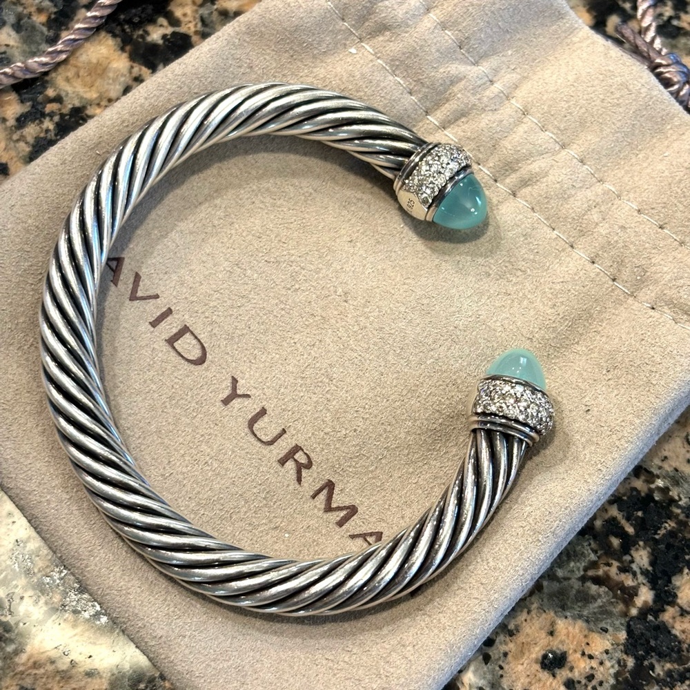 DAVID YURMAN ✨🩵HP🩵✨ 7mm Cable Cuff - Authentic - Picture 6 of 16